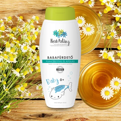HerbArting kamillás babafürdető 250 ml