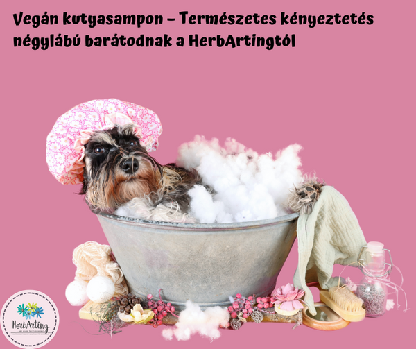 Vegán kutyasampon – Természetes kényeztetés négylábú barátodnak a HerbArtingtól