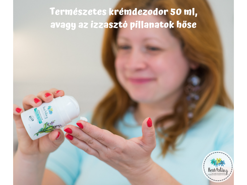 Természetes krémdezodor 50 ml, avagy az izzasztó pillanatok hőse