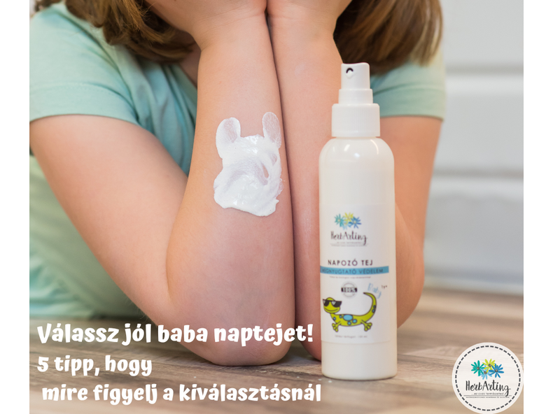 Válassz jól baba naptejet! 5 tipp, hogy mire figyelj a kiválasztásnál
