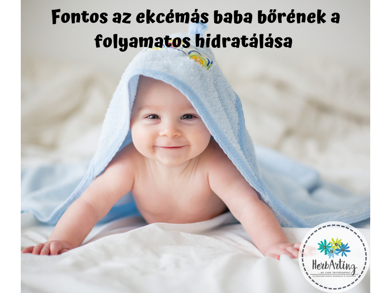 Fontos az ekcémás baba bőrének a folyamatos hidratálása